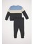Erkek Bebek 2'li Takım Renk Bloklu Uzun Kollu İçi Yumuşak Tüylü Sweatshirt Beli Lastikli Eşofman Altı Y1410A224AU 4