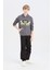 Erkek Çocuk Batman Kapüşonlu Kanguru Cepli Sweatshirt D6740A824WN 2