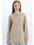Regular Fit Bisiklet Yaka Basic Düz Uzun Kollu Tişört Tunik D4897AX24WN 1