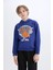 Erkek Çocuk NBA New York Knicks Kapüşonlu Sweatshirt Y4133A624WN 4