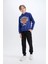Erkek Çocuk NBA New York Knicks Kapüşonlu Sweatshirt Y4133A624WN 5