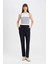 Klasik Chino Kumaş Pantolon Normal Bel Basic Düz Cepli Bilek Boy C1429AX24AU 1