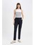 Klasik Chino Kumaş Pantolon Normal Bel Basic Düz Cepli Bilek Boy C1429AX24AU 2