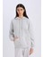 Relax Fit Kapüşonlu Kanguru Cepli Kalın Basic Düz Sweatshirt W8071AZ24WN 4