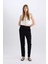 Belmando Harem Kumaş Pantolon Cepli Normal Bel Basic Düz Paça L3164AZ24SM 1