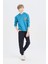 Erkek Çocuk 2'li Takım Kapüşonlu Baskılı Sweatshirt Beli Lastikli Eşofman Altı D6872A824CW 3
