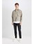 %100 Pamuk Slim Fit Dar Kesim Düğmeli Cepli Mevsimlik Baharlık Jean Ceket B8155AX24AU 2