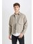 %100 Pamuk Slim Fit Dar Kesim Düğmeli Cepli Mevsimlik Baharlık Jean Ceket B8155AX24AU 3