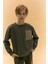 Erkek Çocuk Oversize Geniş Kalıp Bisiklet Yaka Sweatshirt D5788A824WN 3
