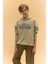 Erkek Çocuk Oversize Geniş Kalıp Kapüşonlu Baskılı Sweatshirt D5408A824WN 1