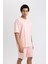 DeFactoFit Oversize Fit Bisiklet Yaka Baskılı Kısa Kollu Tişört A1624AX24SM 1