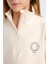 Kız Çocuk Relax Fit Dik Yaka Yarım Fermuarlı Baskılı Sweatshirt D0620A824AU 5
