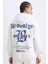 Fit NBA Brooklyn Nets Comfort Fit Rahat Kalıp Kapüşonlu Kalın Sırt Baskılı Sweatshirt D3222AX24WN 1