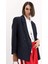 Oversize Geniş Kalıp Ceket Yaka Düğmeli Basic Düz Blazer Ceket D4418AX24AU 1