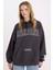 Harvard University Oversize Geniş Kalıp Kapüşonlu Cepli Kalın Sweatshirt D7000AX24WN 1