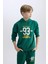 Erkek Çocuk Kapüşonlu Baskılı Kalın Sweatshirt C9805A824WN 1