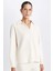 Relax Fit Polo Yaka Casual Fitilli Kaşkorse Uzun Kollu Tişört B2404AX24AU 1