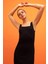 Bodycon Vücuda Oturan Basic Düz Kare Yaka Fitilli Kaşkorse Kolsuz Midi Elbise Z7577AZ23SM 4