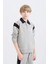 Erkek Çocuk 2'li Takım Polo Yaka Baskılı Sweatshirt Beli Paçası Lastikli Eşofman Altı D3558A824WN 4