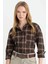 Coool Oversize Geniş Kalıp Kareli Flanel Uzun Kollu Oduncu Ceket Gömlek D5309AX24AU 1