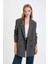 Oversize Geniş Kalıp Blazer Ceket Kruvaze Yaka Düğmeli Basic Düz Blazer Ceket C2575AX24AU 4