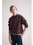 Erkek Çocuk Oversize Geniş Kalıp Baskılı Kapüşonlu Sweatshirt D3967A824WN 1
