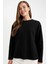 Regular Fit Bisiklet Yaka Selanik Kumaş Basic Düz Uzun Kollu Tişört D0359AX24AU 1
