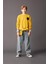 Erkek Çocuk Sarı Bisiklet Yaka Kaplan Baskılı Sweatshirt D3096A824AU 2