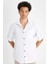 Regular Fit Basic Düz Pamuk Karışımlı Uzun Kollu Gömlek D4183AX24AU 1