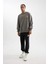 Fit NBA Los Angeles Lakers Oversize Geniş Kalıp Bisiklet Yaka Kalın Sweatshirt C9254AX24AU 2