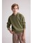Erkek Çocuk Oversize Geniş Kalıp Sırt Baskılı Kapüşonlu Sweatshirt D3969A824WN 3