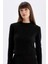 Regular Fit Bisiklet Yaka Premium Basic Düz Crop Triko Kazak C9047AX24WN 1