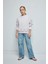 Kız Çocuk Wide Leg Kargo Cepli Geniş Bol Paça Jean Pantolon D3718A824WN 3