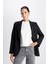 Oversize Geniş Kalıp Düğmeli Basic Düz Blazer Ceket B0490AX24AU 5