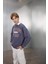 Erkek Çocuk Oversize Geniş Kalıp Bisiklet Yaka Yazı Baskılı Okul Sweatshirt D0983A824AU 3