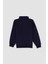 Erkek Çocuk Oversize Geniş Kalıp Yarım Fermuarlı Baskılı Sweatshirt D1910A824WN 5