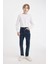 Erkek Çocuk Carrot Fit Düz Paça Cepli Jean Pantolon C5719A824WN 5