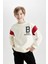 Erkek Çocuk Bisiklet Yaka Sırt Baskılı Kalın Sweatshirt C9796A824AU 3