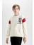 Erkek Çocuk Bisiklet Yaka Sırt Baskılı Kalın Sweatshirt C9796A824AU 4