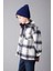 Erkek Çocuk Oversize Geniş Kalıp Polo Yaka Flanel Kareli Gömlek C9076A824WN 3
