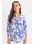 Loose Fit Desenli Uzun Kollu Gömlek U3684AZ24SM 1