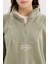Oversize Geniş Kalıp Fermuarlı Dik Yaka Nakışlı Polar Sweatshirt Y2649AZ24WN 5