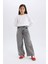 Kız Çocuk Wide Leg Geniş Bol Paça Cepli Pantolon C8534A824AU 2