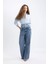 90's Wide Leg Yüksek Bel Geniş Bol Paça Uzun Jean Pantolon C5718AX24SP 5