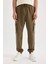 Regular Fit Jogger Eşofman Altı Kargo Cepli Basic Düz Beli Bağcıklı Lastikli Paça Y5533AZ24AU 5