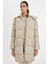 Puffer Şişme Uzun Mont Parka Su İtici Regular Kalıp Çıkarılabilir Kapüşonlu A1315AX24WN 1