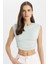 Slim Fit Dar Kesim Bisiklet Yaka Basic Düz Kolsuz Tişört A9420AX24SP 1