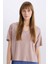 Regular Fit V Yaka Casual Kısa Kollu Pijama Üstü-Fall in Love B6181AX24SP 1