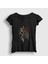Kadın Siyah Momonga Anime Overlord T-Shirt 1