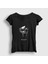 Kadın Siyah Metal Mask Rap Mf Doom T-Shirt 1